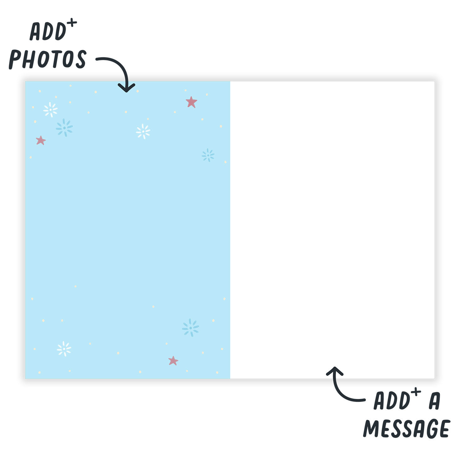 July Baseball Fireworks Personalized Birthday Card Open Card indicating personalization image number 3