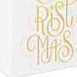 Merry Christmas Calligraphy on White Large Gift Bag Base/Side Detail image number 5