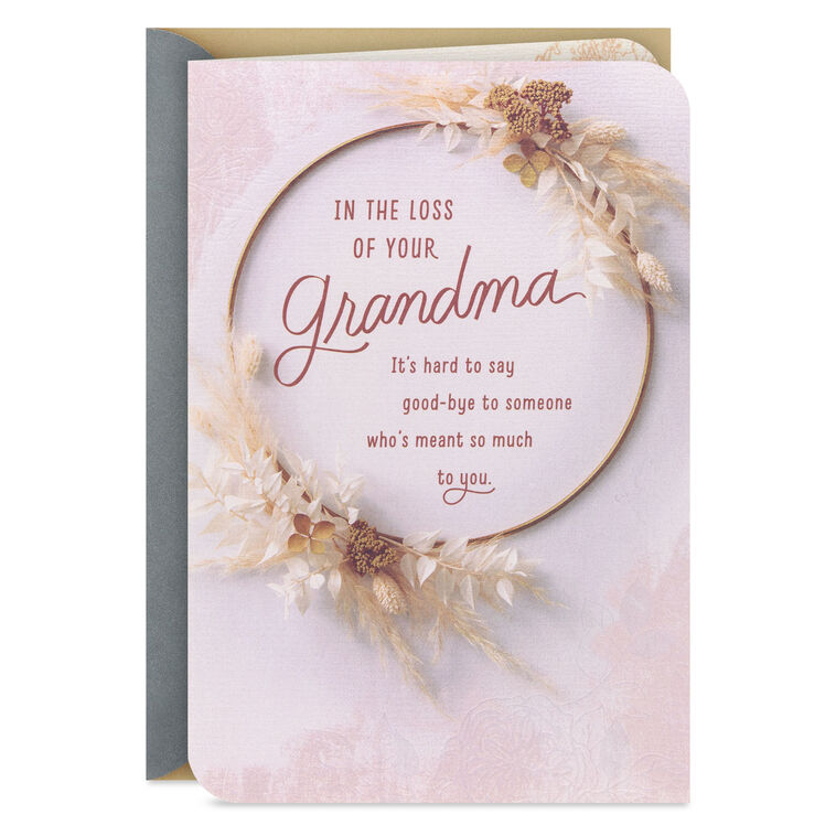 Her Love Will Stay With You Sympathy Card for Loss of Grandma
