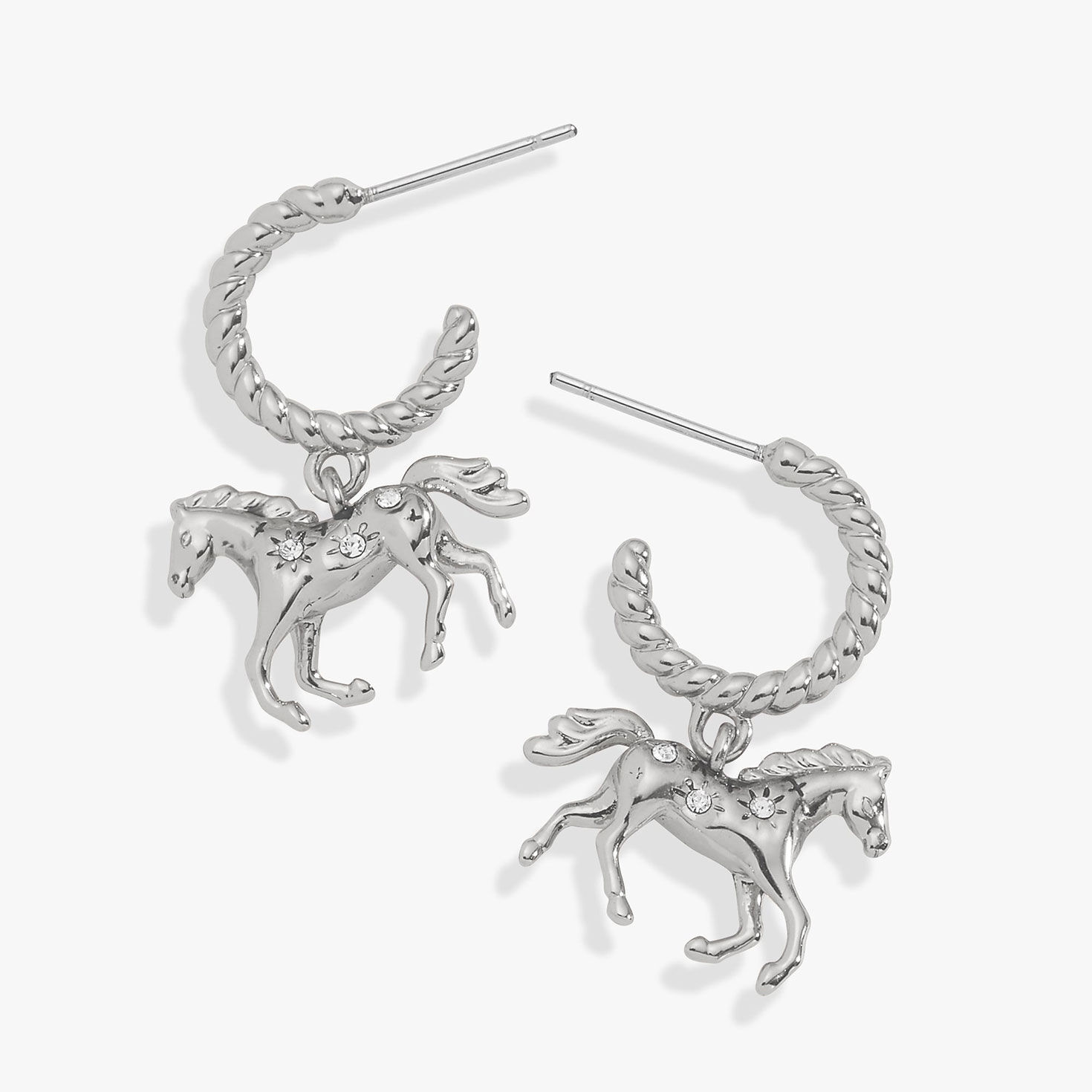 Alex And Ani Horse Girl Huggie Hoop Earrings