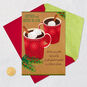Hot Cocoa Mugs Brother and Sister-in-Law Holiday Card Card Front with Envelope and Gold Seal image number 5