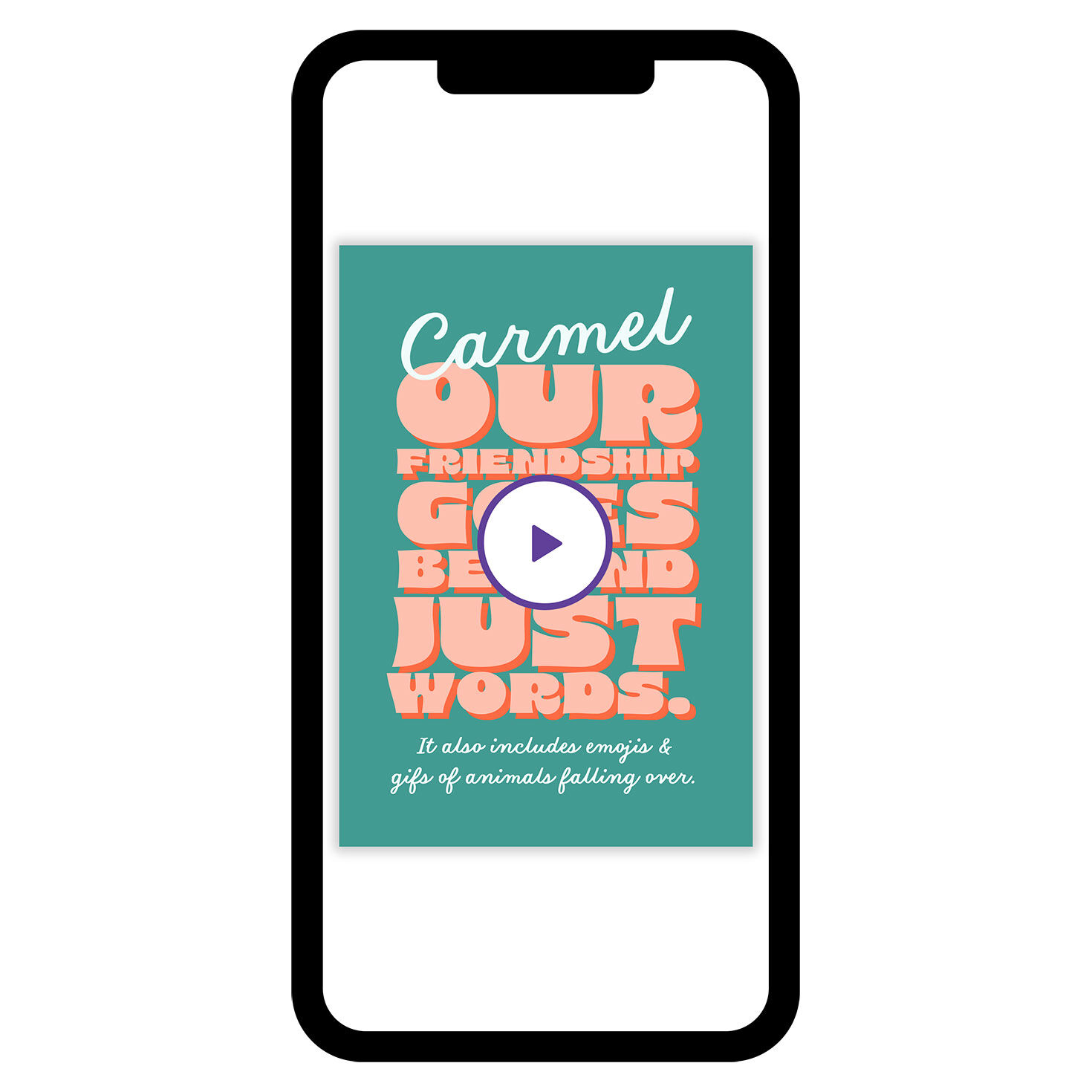 Our Friendship Goes Beyond Words eCard