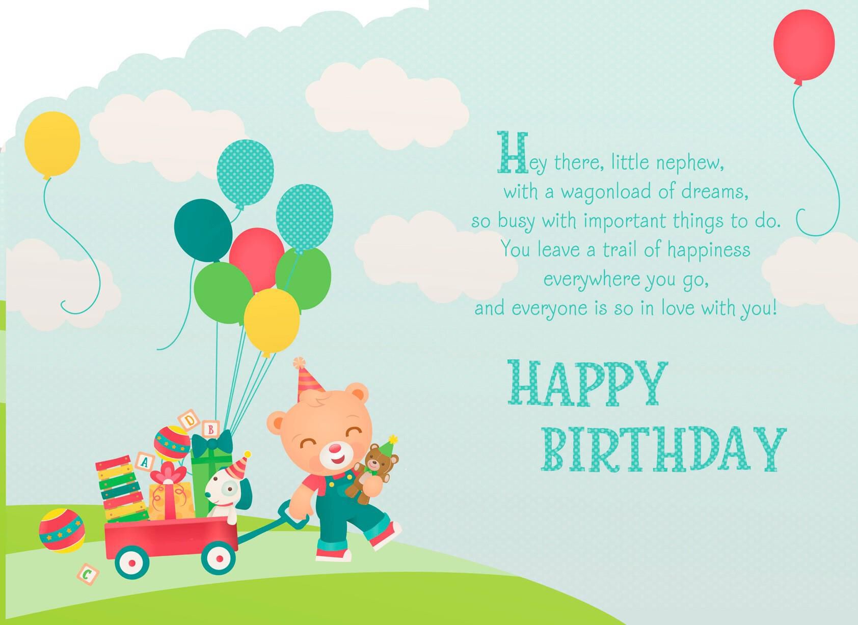 Nephew, You're So Loved Birthday Card