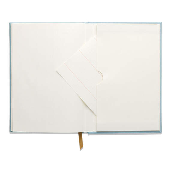 DesignWorks Ink Blue Suede Hardcover Notebook, Arches & Dots, , large image number 4
