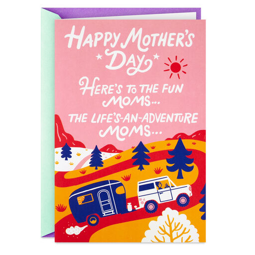 Here's to the Fun Moms Pop-Up Mother's Day Card, 