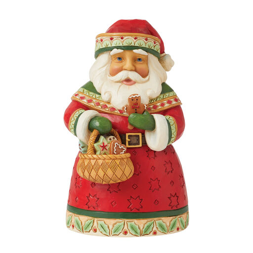 Jim Shore Pint-Sized Santa With Christmas Cookies Figurine, 5.1", 