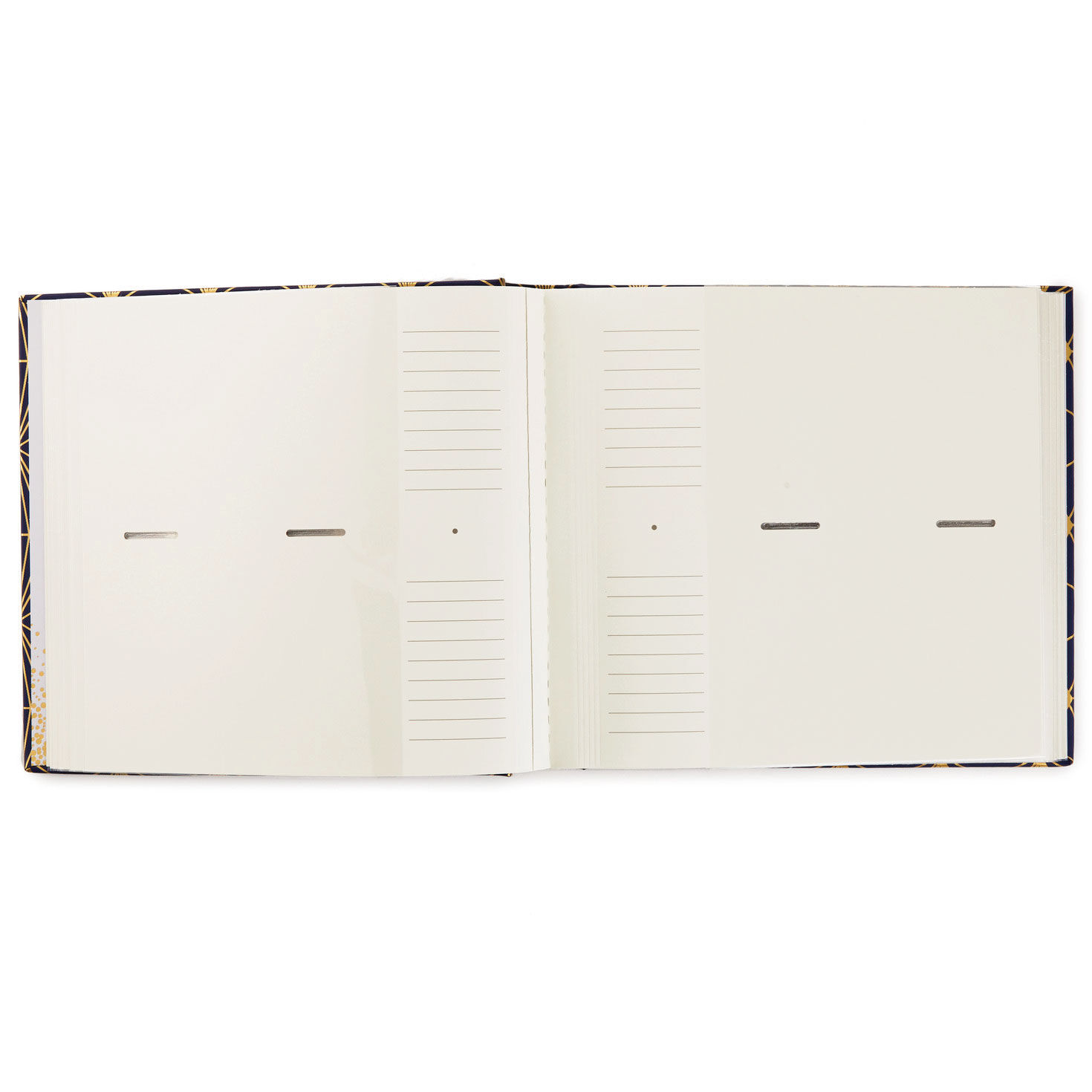 Navy and Gold Geometric Design Photo Album