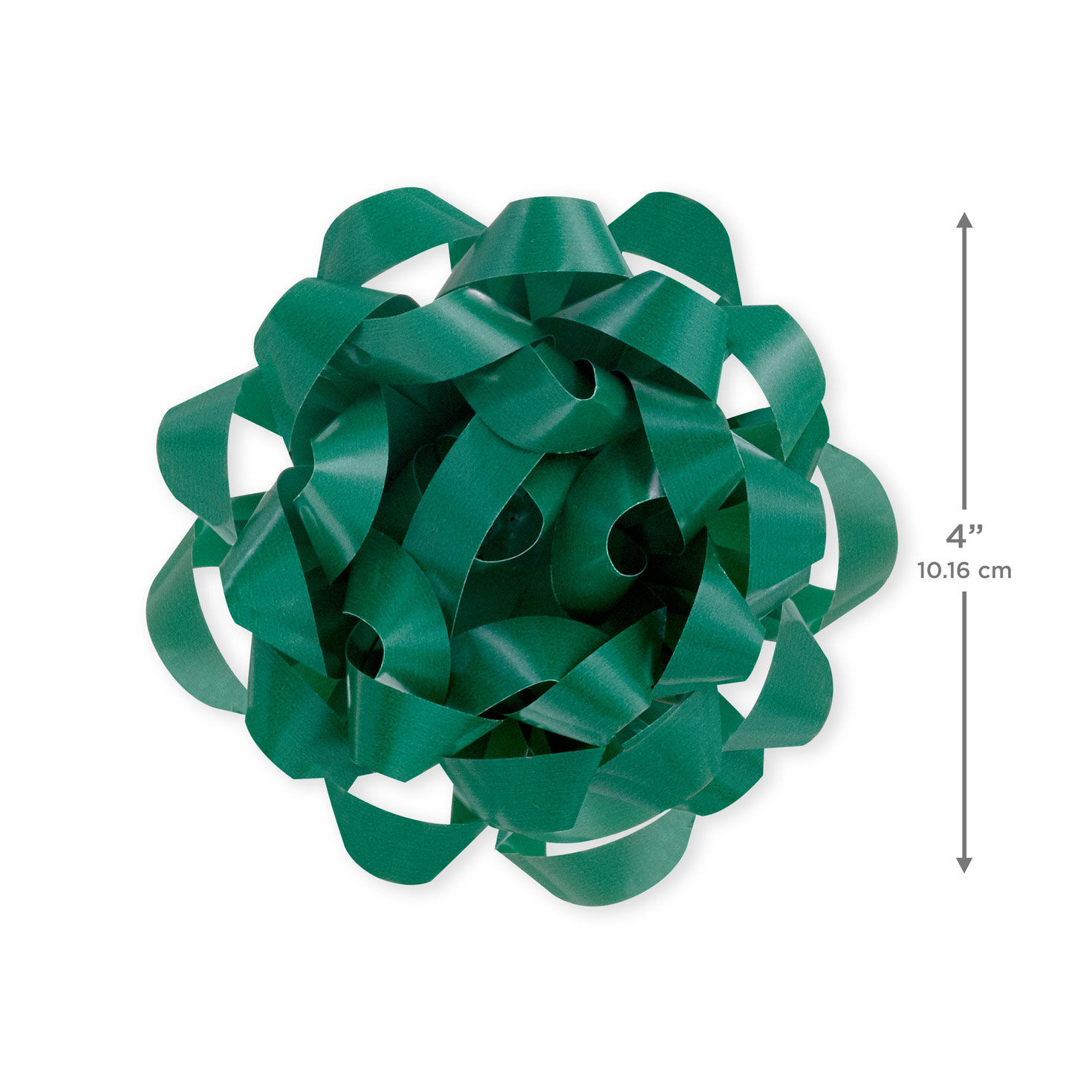 4.6" Green Paper Gift Bow, Green Paper, large image number 3