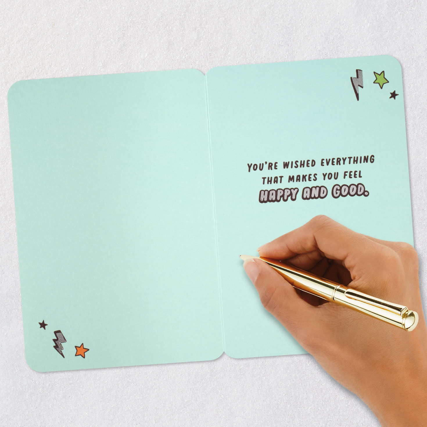 Puppy Dog and Fun Icons Kids Birthday Card Signing card image number 7