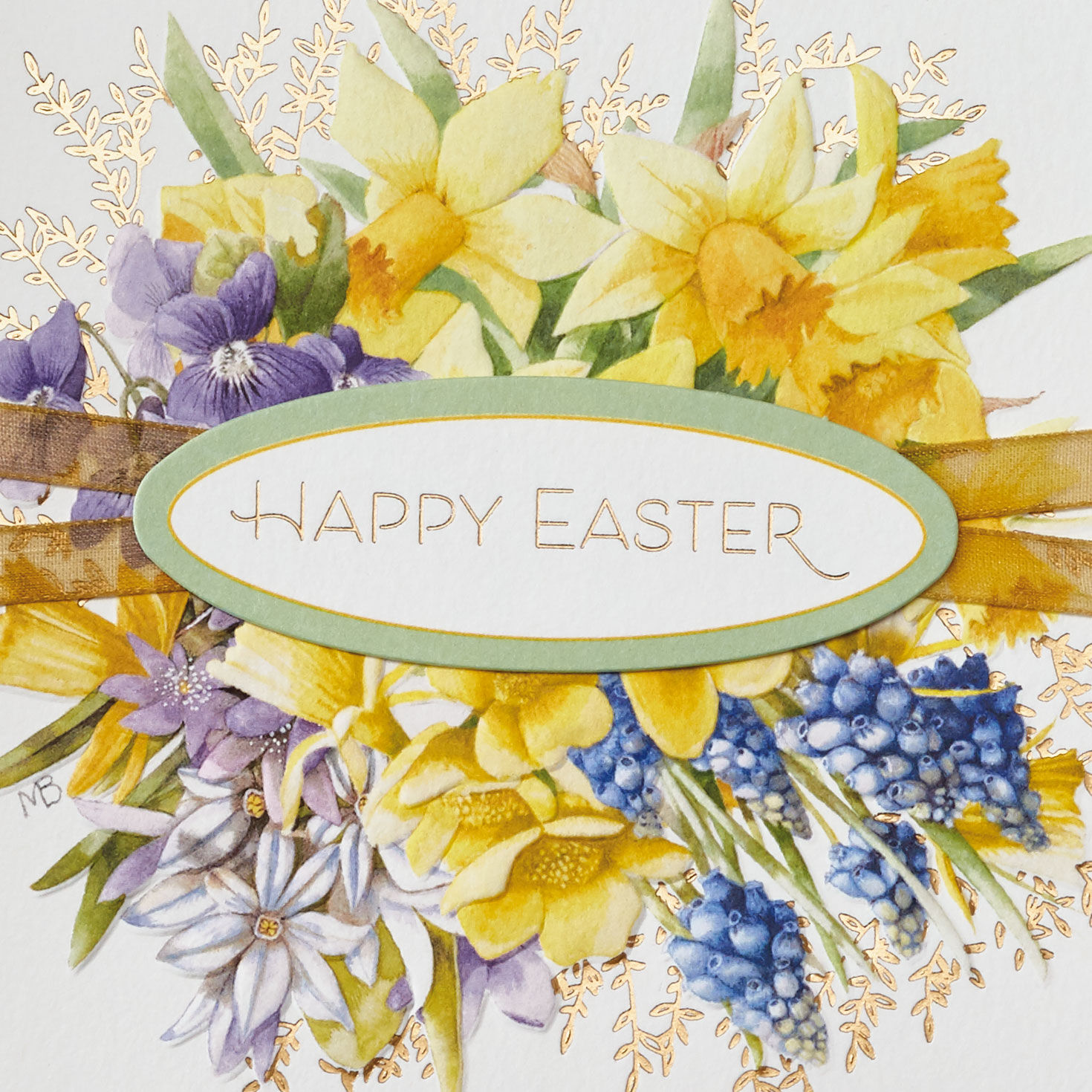 Marjolein Bastin Springtime Flower Bouquet Easter Card, , large image number 4