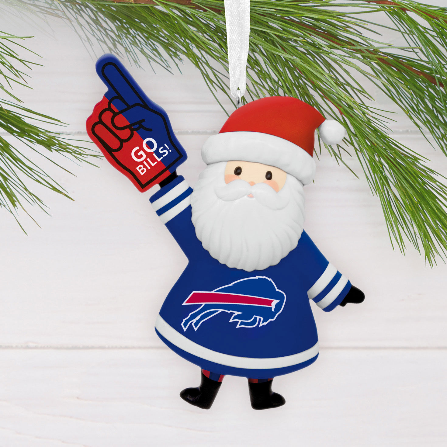 NFL Buffalo Bills Santa Fan Hallmark Ornament for only USD 12.99 | Hallmark