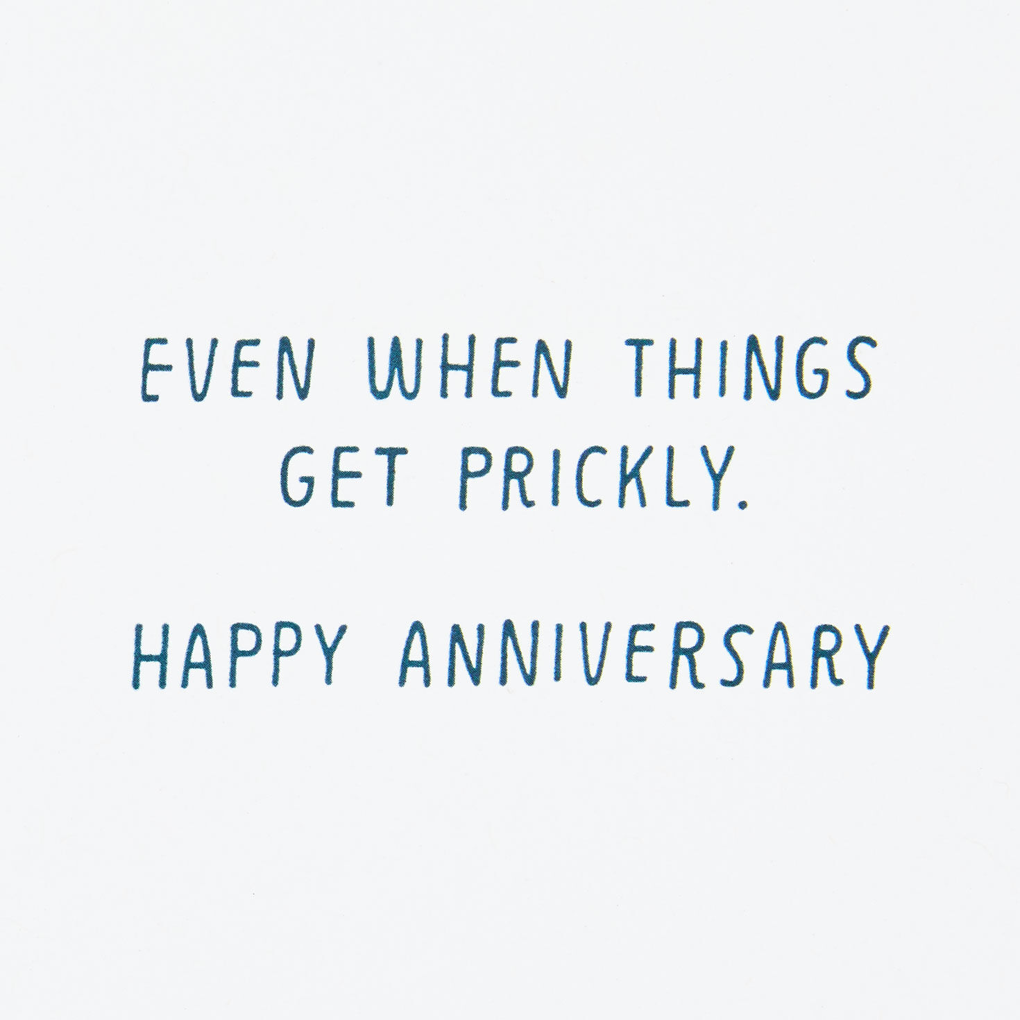 Prickly Cactus Funny Anniversary Card Sentiment image number 2