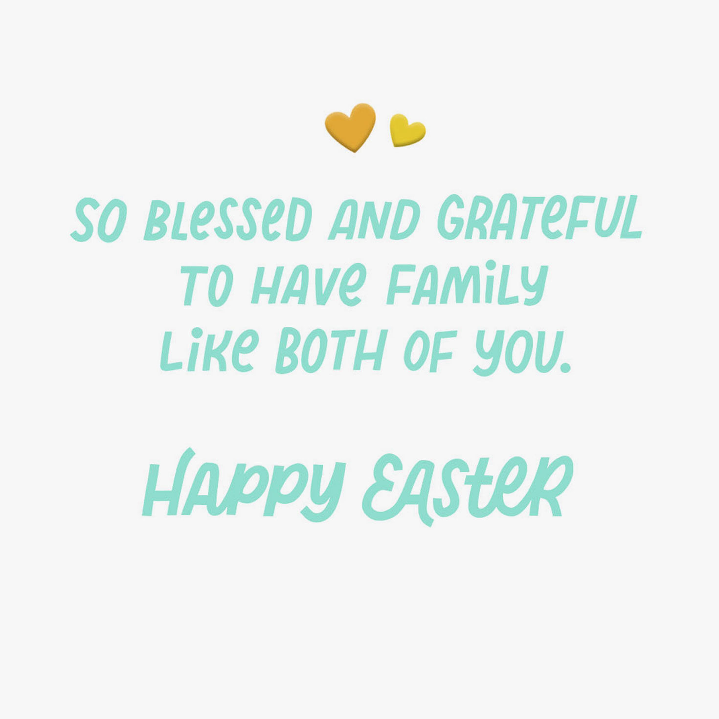 Yellow, Orange and Teal Sunburst Easter Card to Both Sentiment image number 2