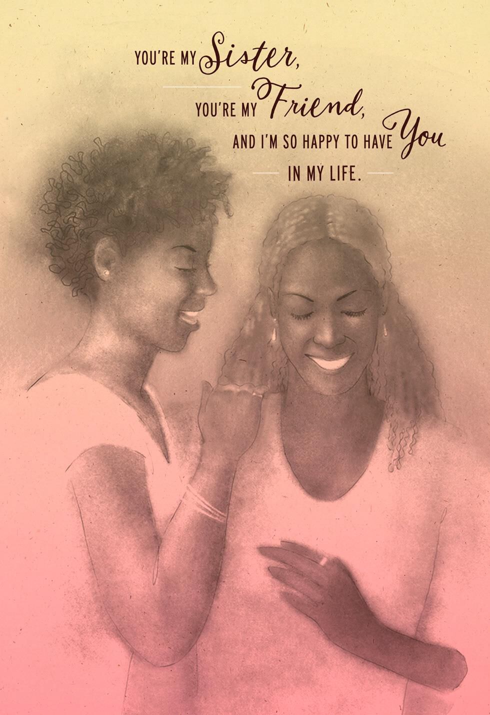 Thankful for the Woman You Are Birthday Card for Sister