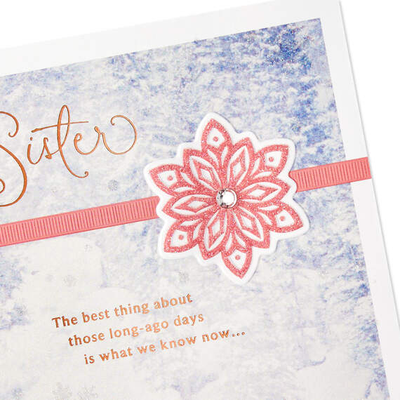 Time Flies, But Love Stays Christmas Card for Sister, , large image number 4
