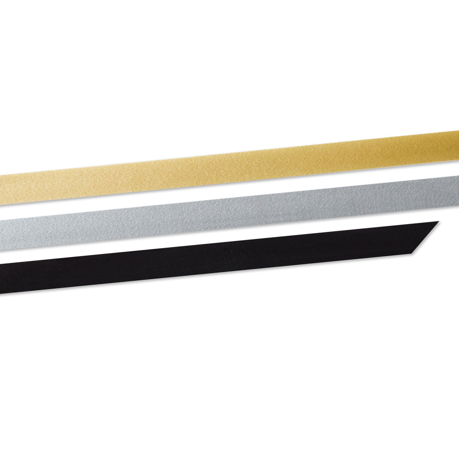 Gold/Silver/Black Metallic 3-Pack Curling Ribbon flat  image number 4