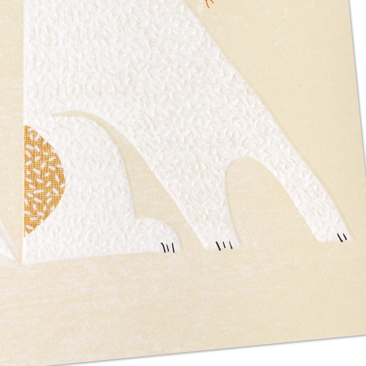 Dog With Plaid Scarf Holiday Card From the Dog Card Front Detail image number 5