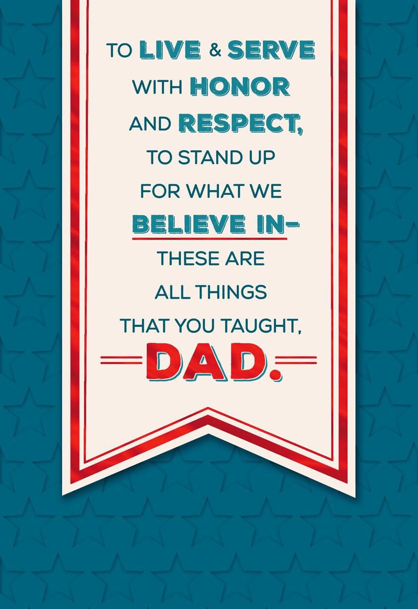 Dad, You're an Inspiration Father's Day Card
