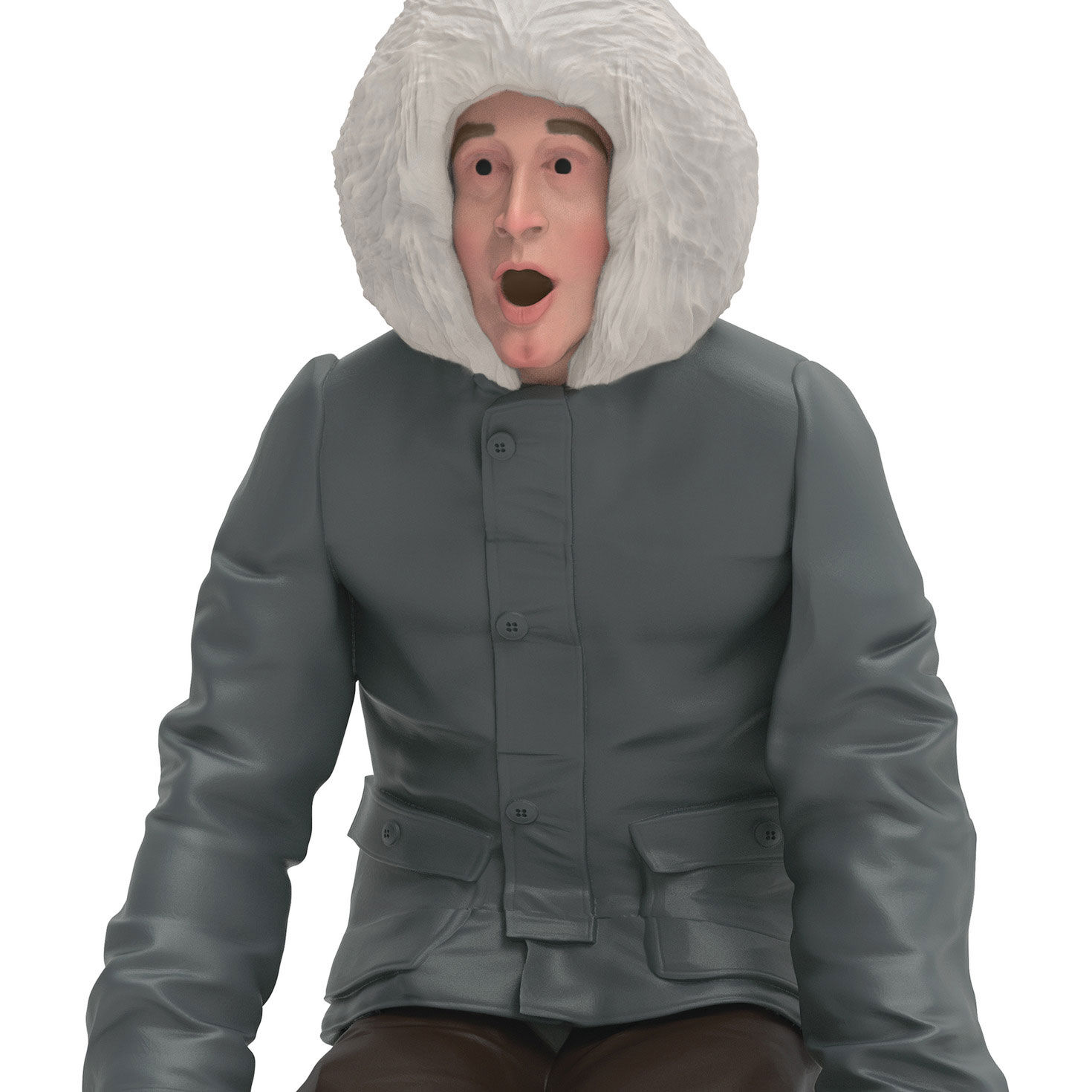 Clark Griswold on Sled Keepsake Ornament closeup view image number 5