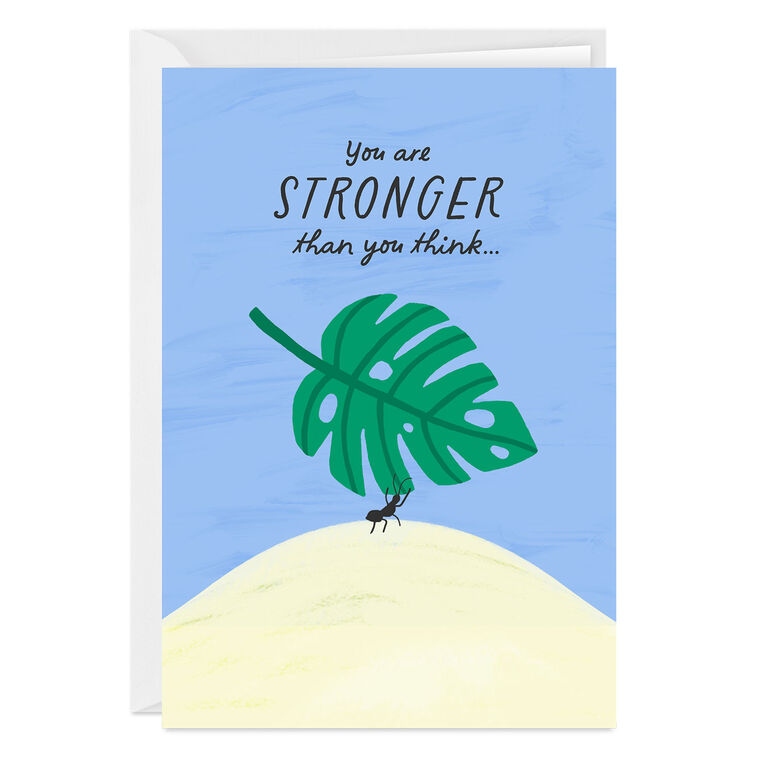 Stronger Than You Think Custom Encouragement Card