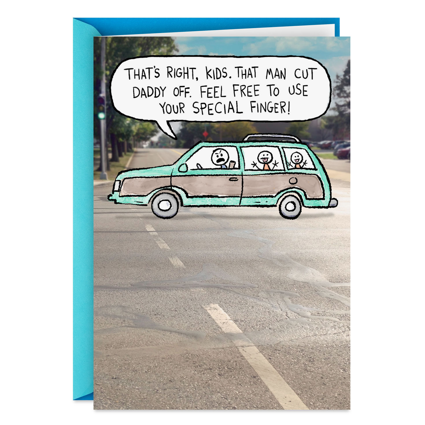 Use Your Special Finger Funny Father's Day Card