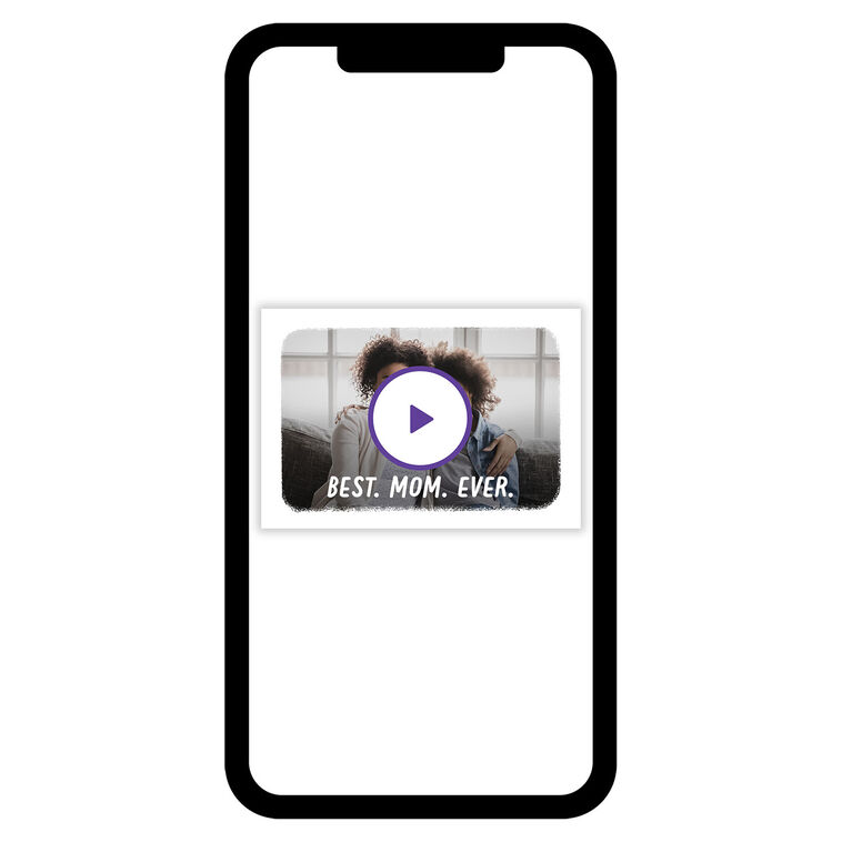 White Frame Best Horizontal eCard