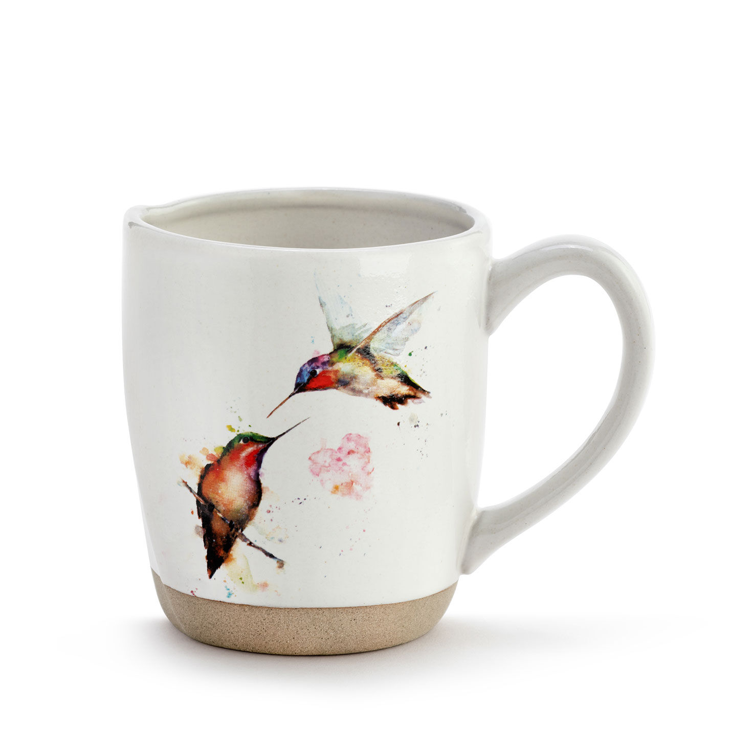 Demdaco Watercolor Hummingbirds Mug, 14 oz.
