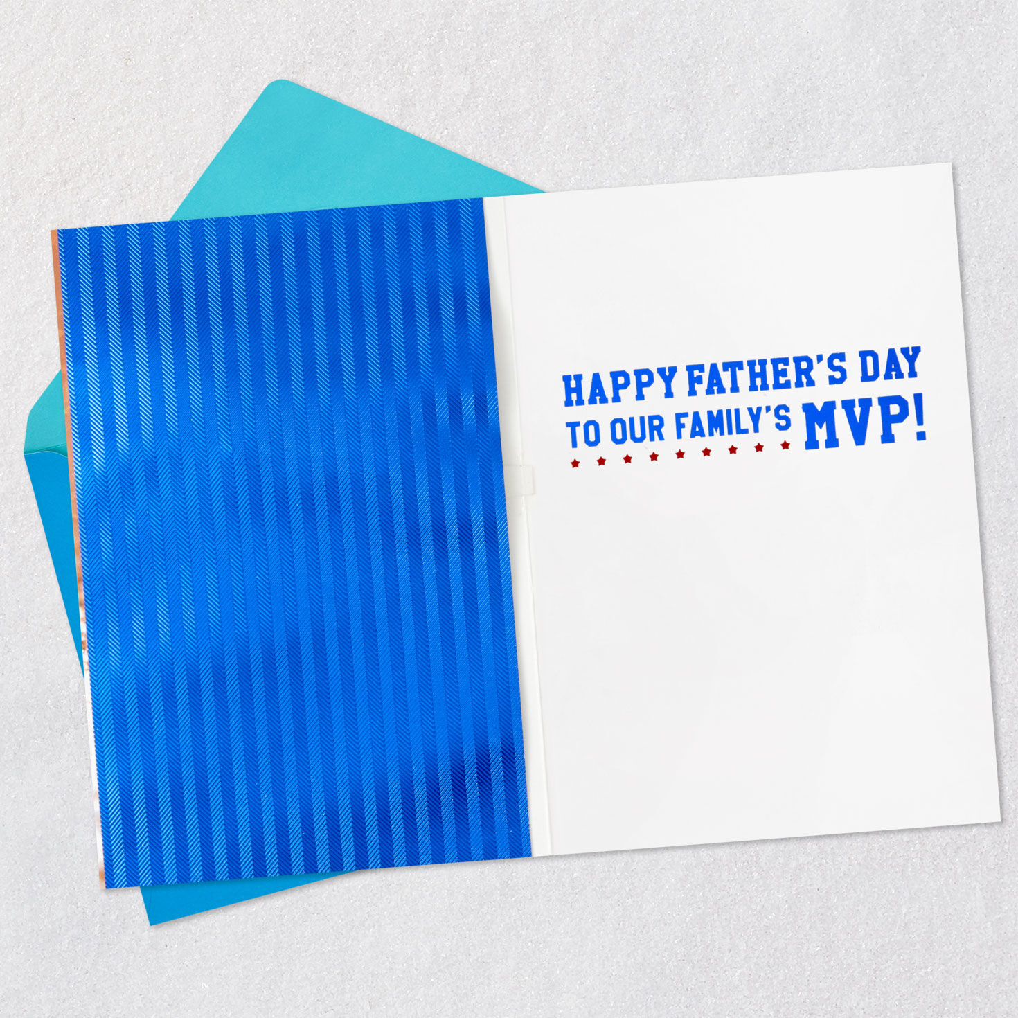 Baseball and Stars Dad Father's Day Card With Music Sentiment image number 3