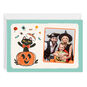 Black Cat in Pumpkin Personalized Halloween Card Card Front with Envelope image number 1