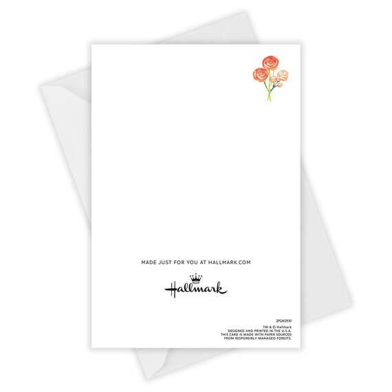 Vase of Roses Folded Photo Card, , large image number 4