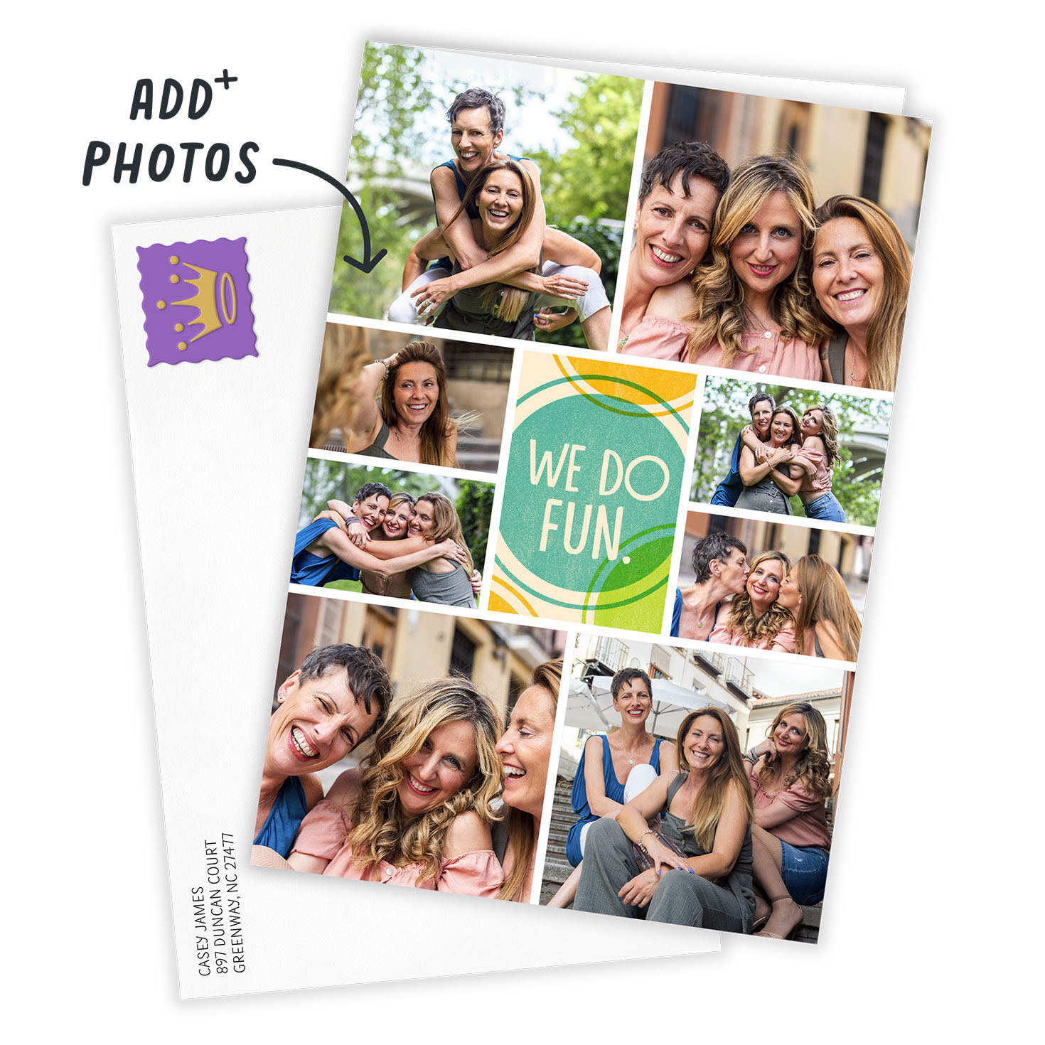 We Do Fun Photo Collage Custom Card, , large image number 2