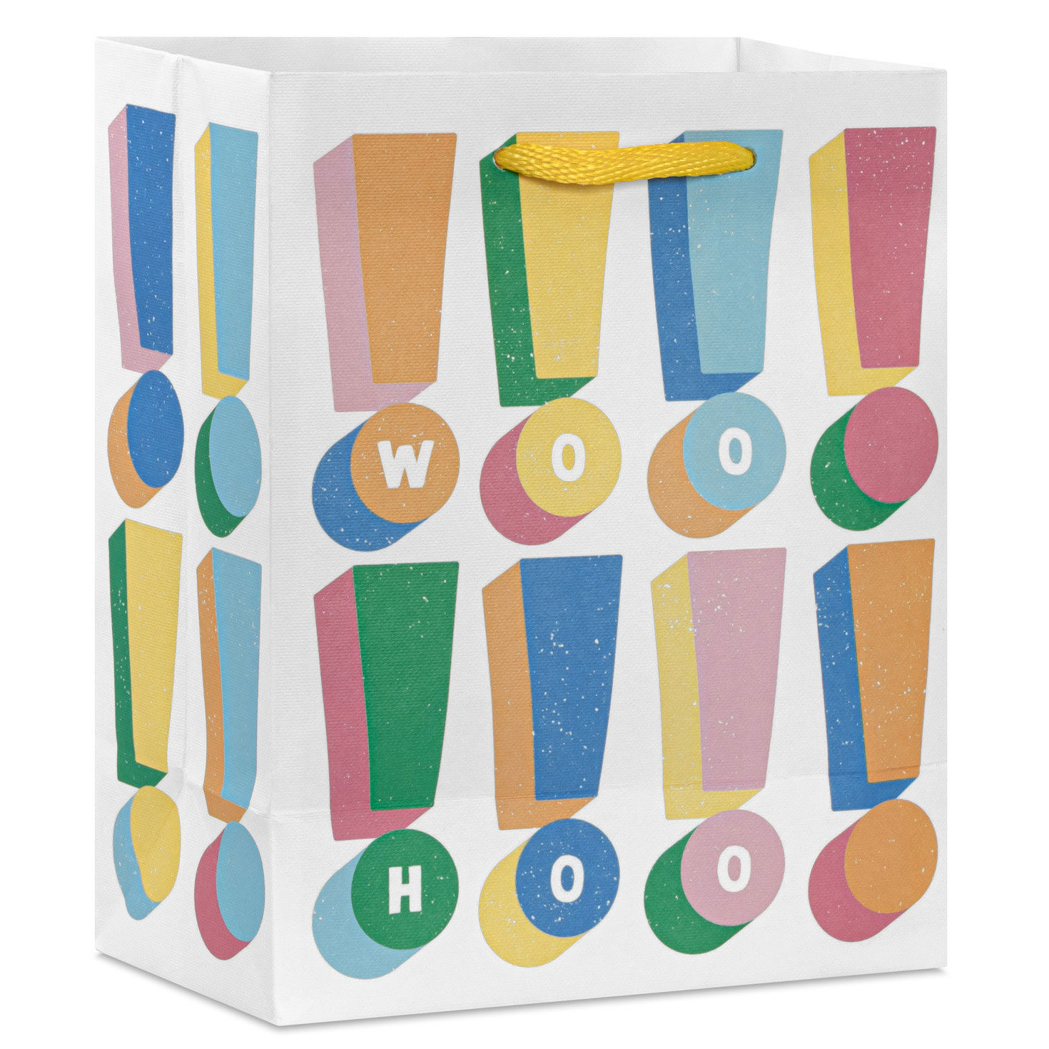 Woo Hoo Colorful Exclamations Small Gift Bag Back image number 6