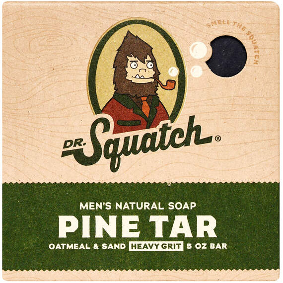 Dr. Squatch Pine Tar Natural Soap for Men, 5 oz.