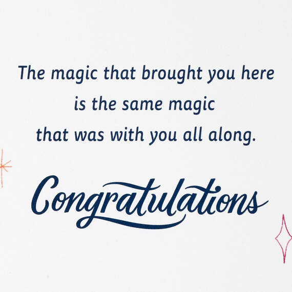 Never Forget Your Magic Graduation Card With Decal, , large image number 2