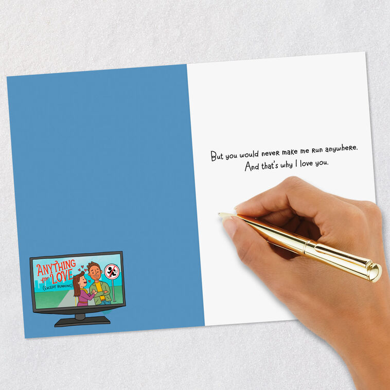 Running Through Airport Funny Love Card Signing card image number 6