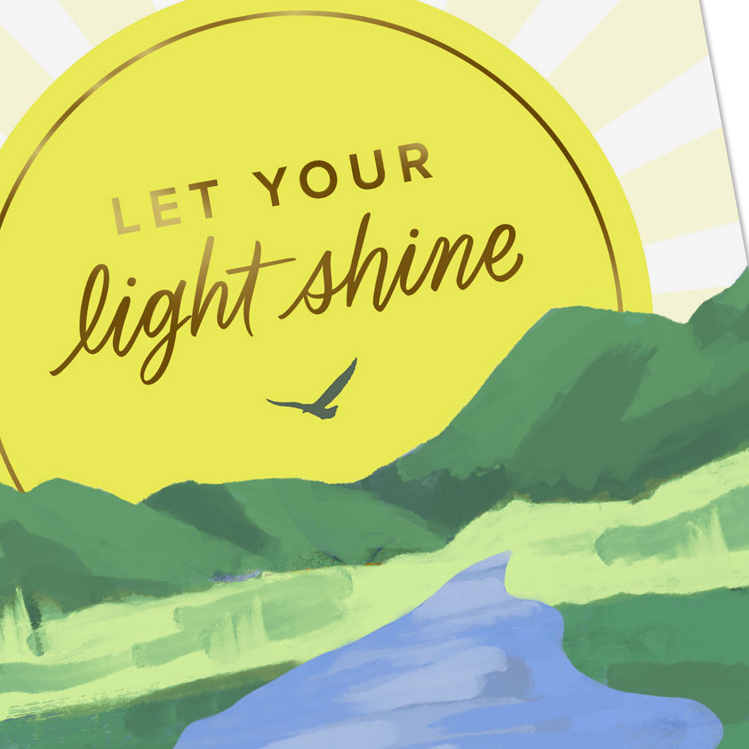 Sunny Landscape Encouragement Religious Card Card Front Detail image number 4