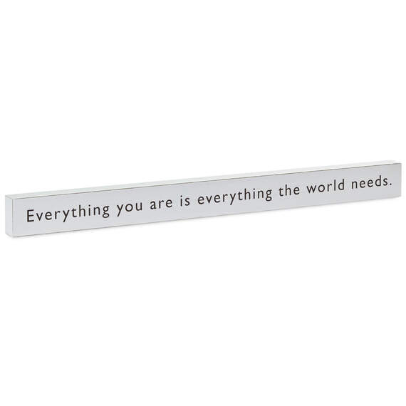 Everything You Are Wood Quote Sign, 23.5x2, , large image number 1