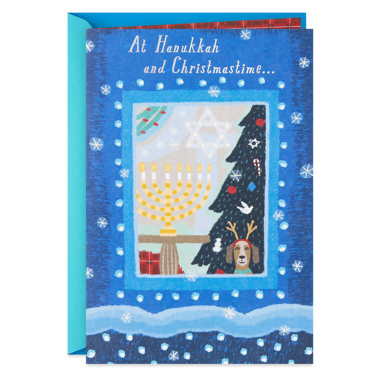 Love and Hope Hanukkah and Christmas Card