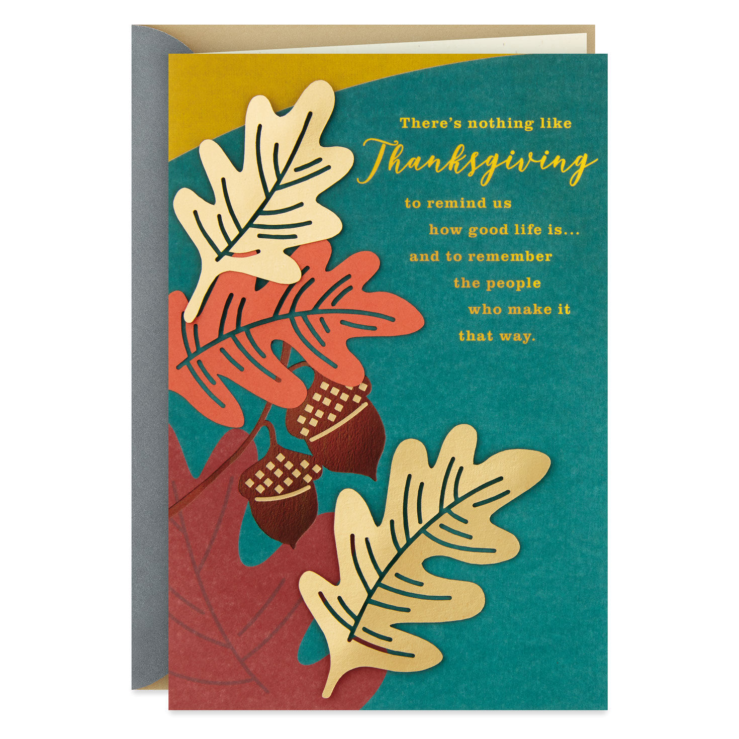 Thankful For You Fall Leaves Thanksgiving Card for only USD 6.59 | Hallmark