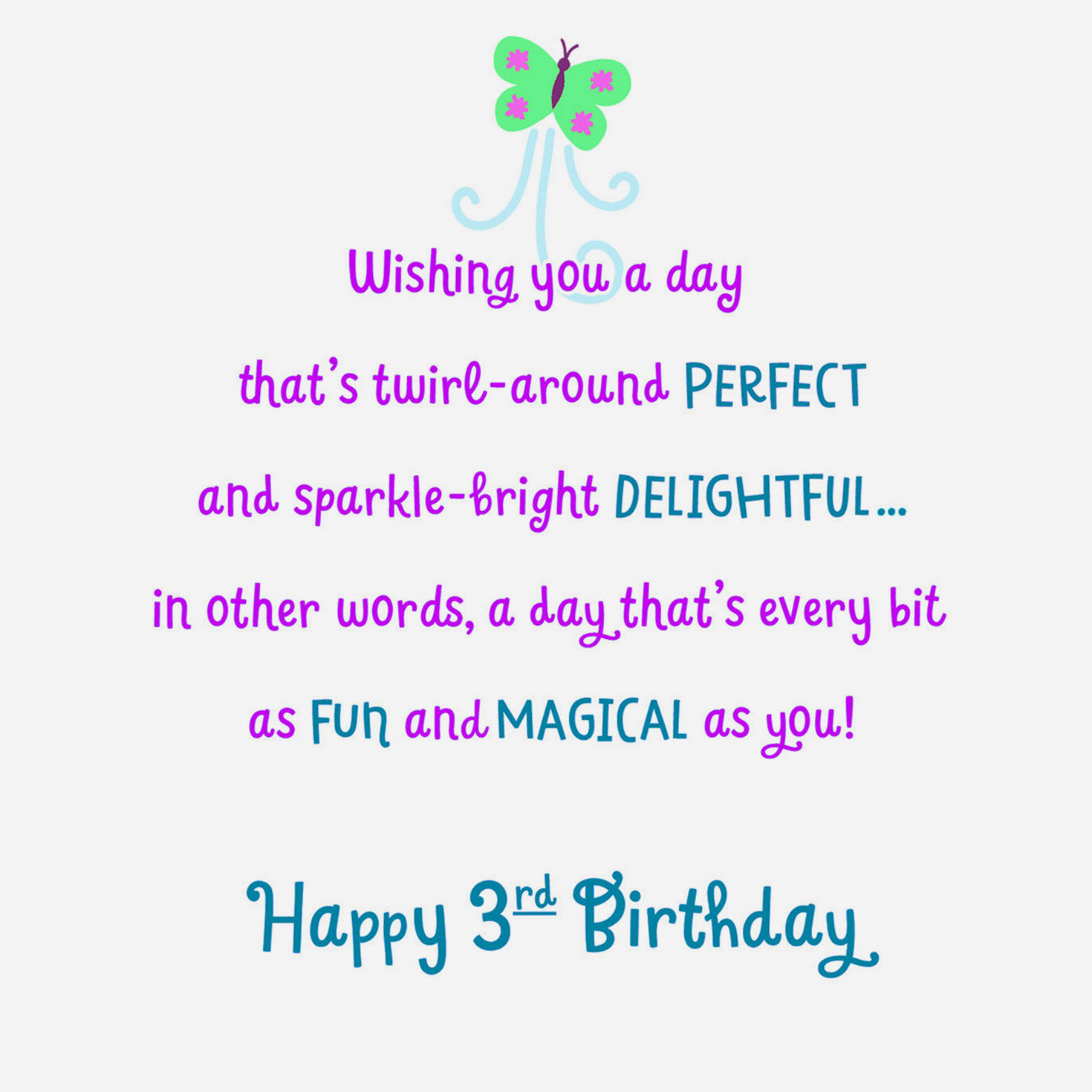 Dancing Cat 3rd Birthday Card for Kids, , large image number 2