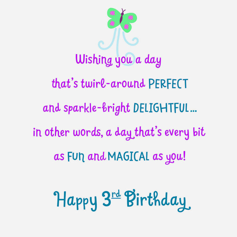 Dancing Cat 3rd Birthday Card for Kids, , large image number 2