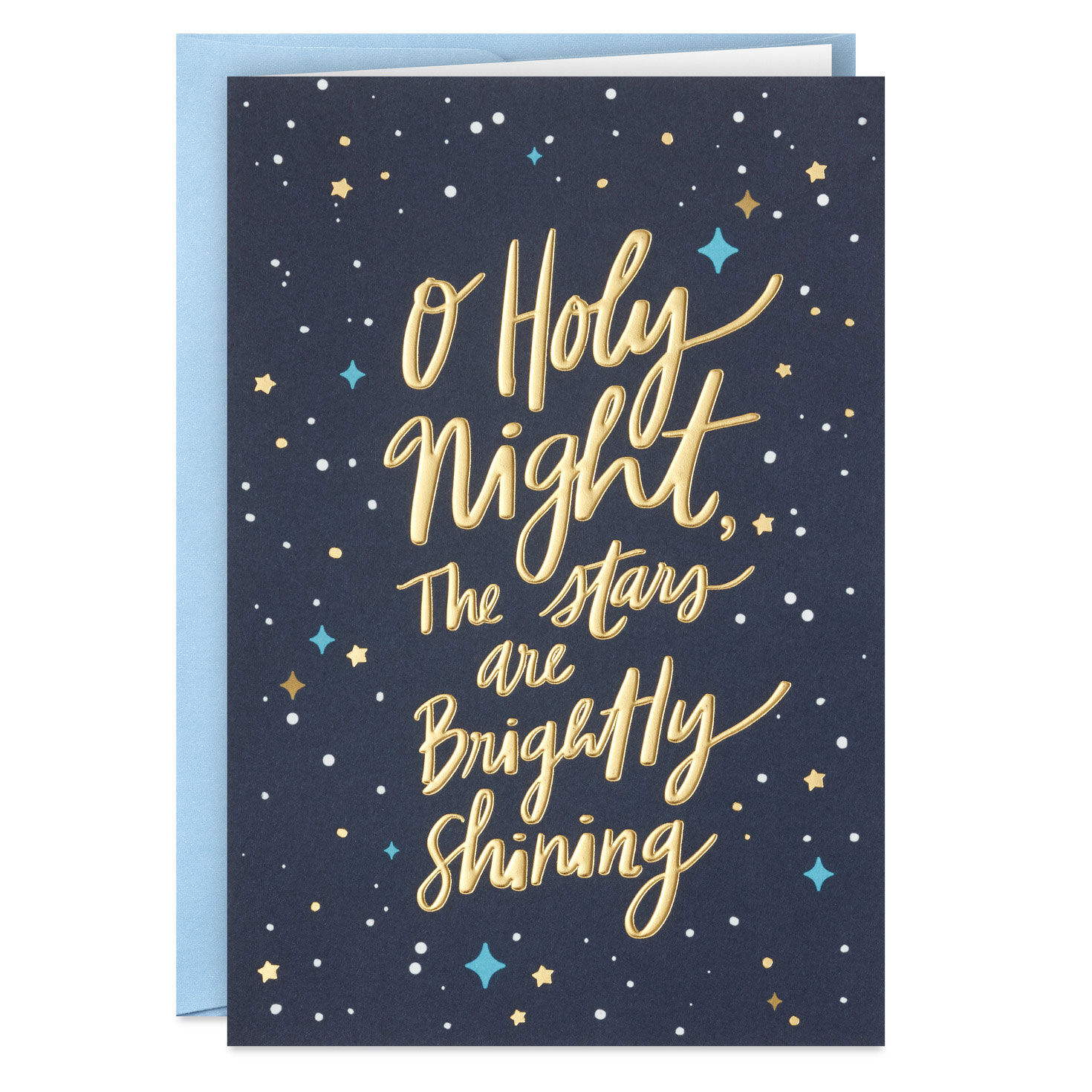 Gold Stars on Blue Packaged Christmas Cards, Set of 5 for only USD 5.00 | Hallmark
