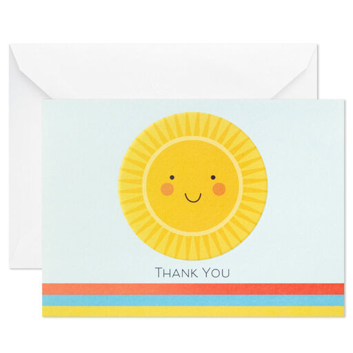 Smiling Sunshine Boxed Blank Thank-You Notes, Pack of 24, 