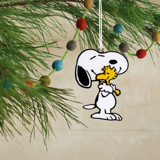 Peanuts® Snoopy and Woodstock Moving Metal Hallmark Ornament, 