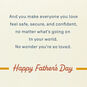 Super Dad Shield Father's Day Card With Magnet Sentiment image number 3