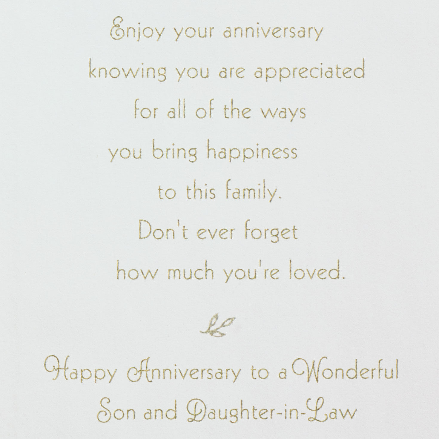 Son /& Daughter In Law 1st On Your Wedding Anniversary Card 30th Years