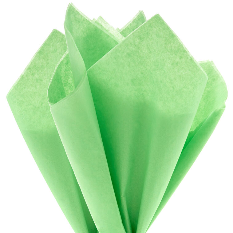 Solid Apple Green Tissue Paper, 8 sheets, Apple Green, large image number 2