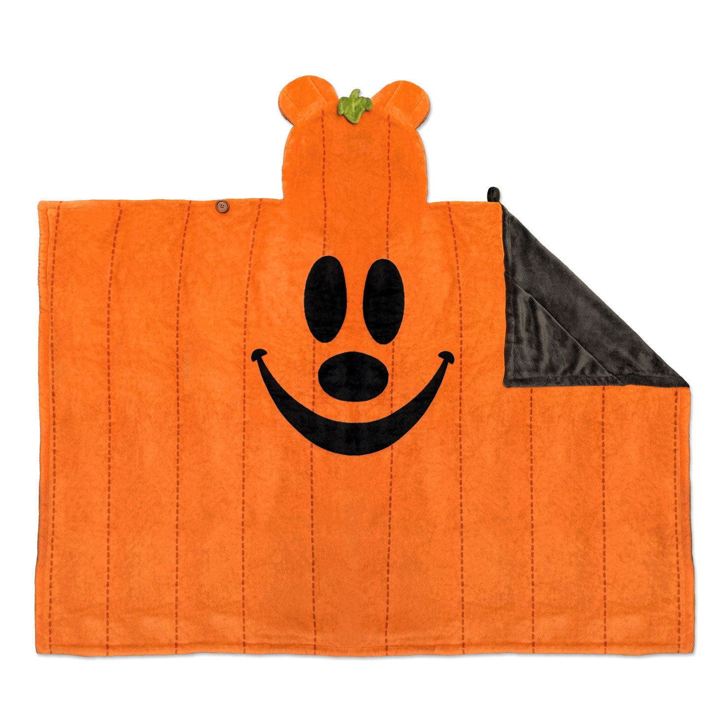 Disney Mickey Mouse Jack-o'-Lantern Oversized Hooded Blanket, 70x50 for only USD 49.99 | Hallmark