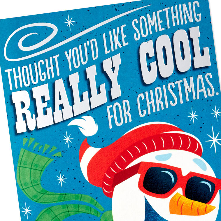 Snowman in Sunglasses Pop-Up Christmas Money Card Card Front Detail image number 6