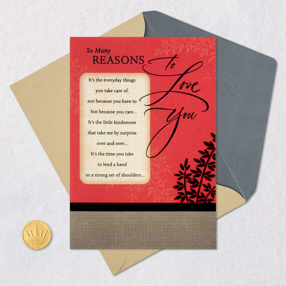 So Many Reasons to Love You Anniversary Card for Him, , large image number 5